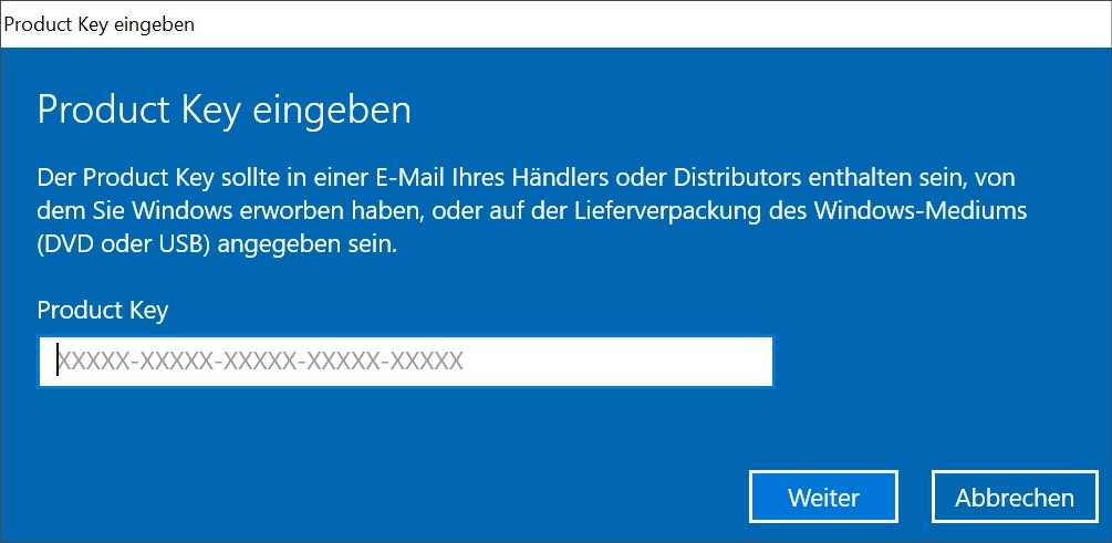 Windows Key Auslesen – Ab Windows 10