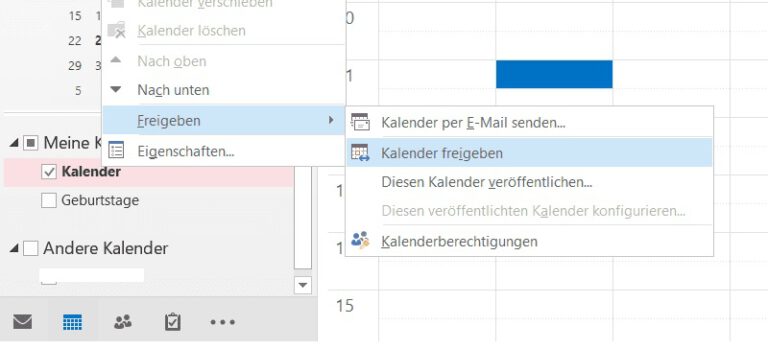 Outlook-Kalender lässt sich nicht freigeben - Kalender freigeben - Lösung – bestetipps.de - Ihr 